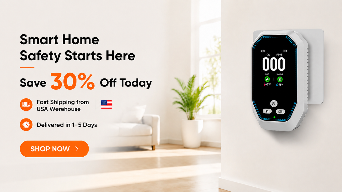 5-in-1 Carbon Monoxide Detector: Simplify Your Home & Travel Setup