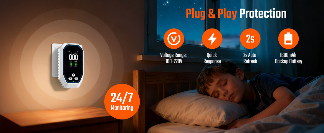5-in-1 Carbon Monoxide Detector for Home, RV, Travel & Camping