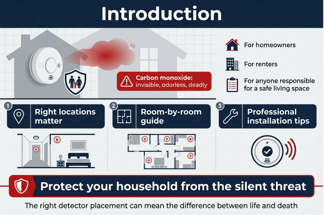 Where to Install Carbon Monoxide Detector？