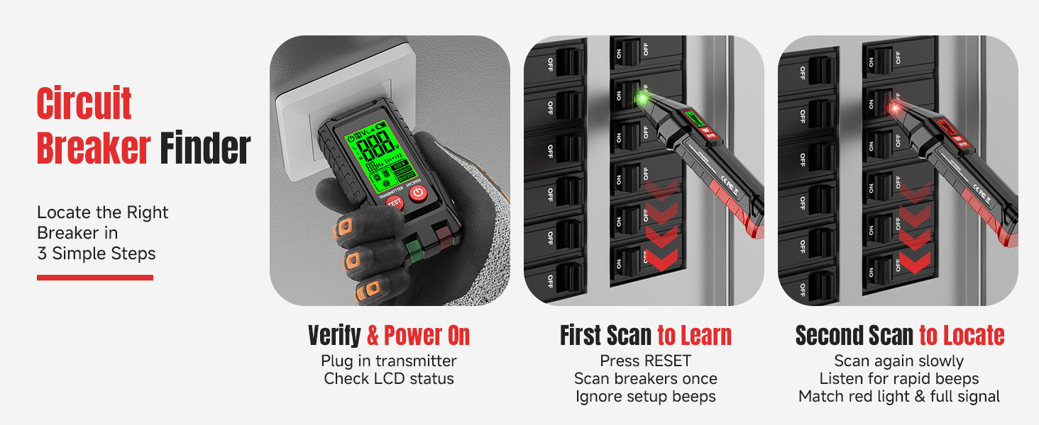 Circuit Breaker Finder 90-250V