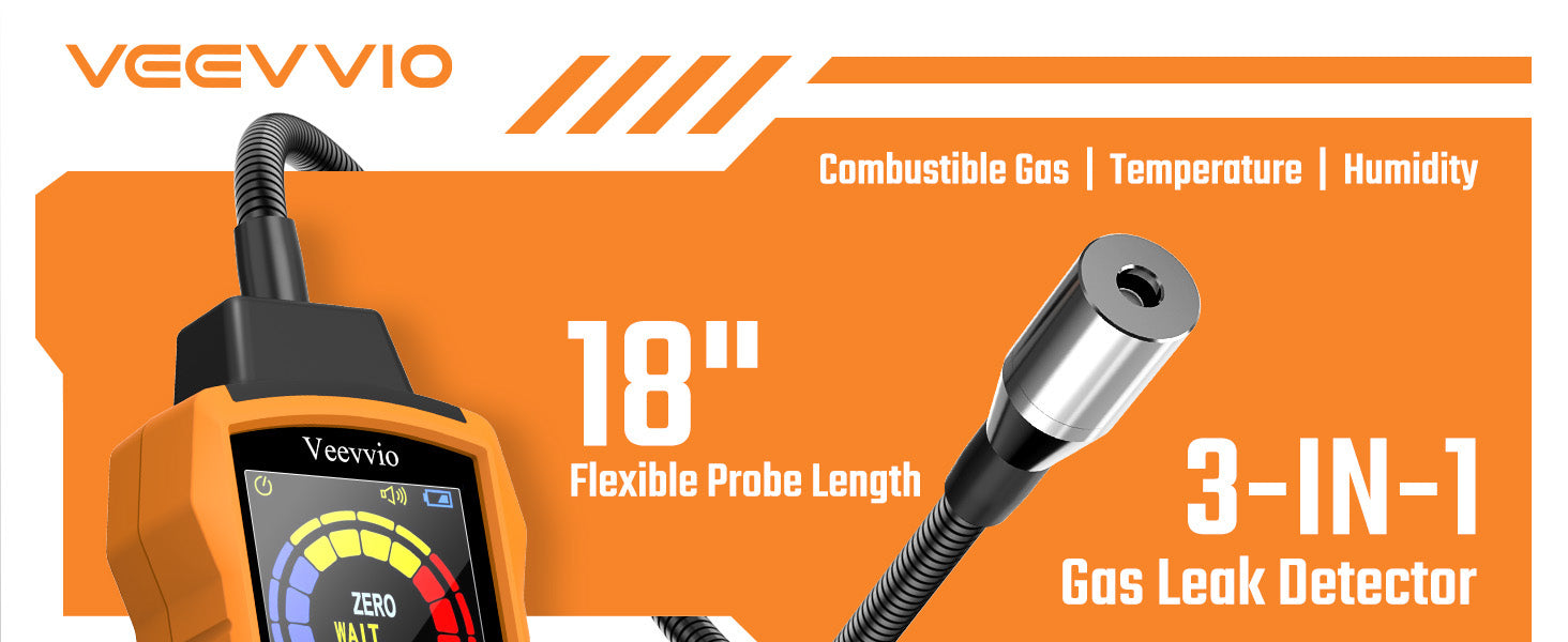 18-Inch Gooseneck Natural Gas Detector