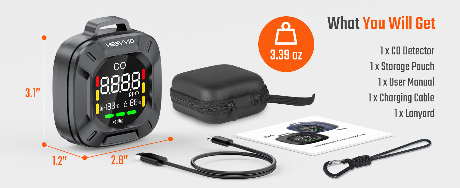 HB-03 Portable Carbon Monoxide Detector