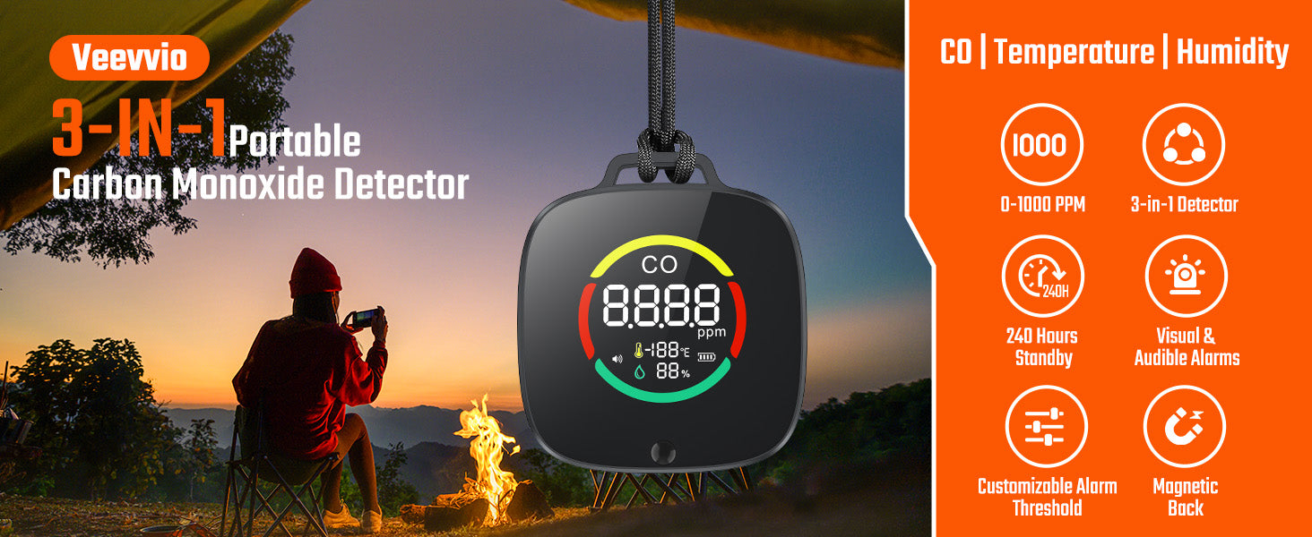HB-04 Portable Carbon Monoxide Detector