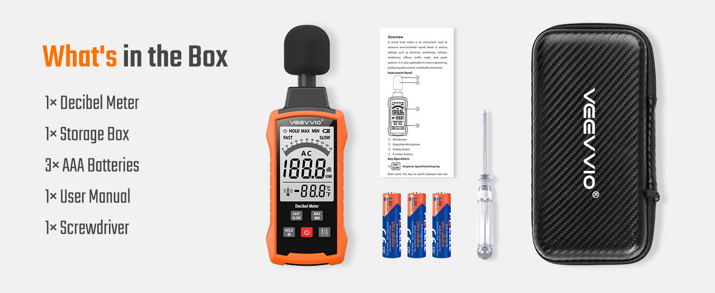 Decibel Meter Sound Level Reader