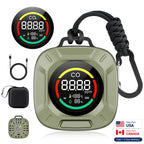 Portable 4-in-1 Carbon Monoxide and Carbon Dioxide Detector（green）