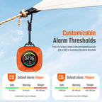 Portable 4-in-1 Carbon Monoxide and Carbon Dioxide Detector（orange）
