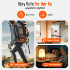 Portable 4-in-1 Carbon Monoxide and Carbon Dioxide Detector（orange）