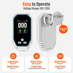 2 Packs 5 in 1 Carbon Monoxide Detectors