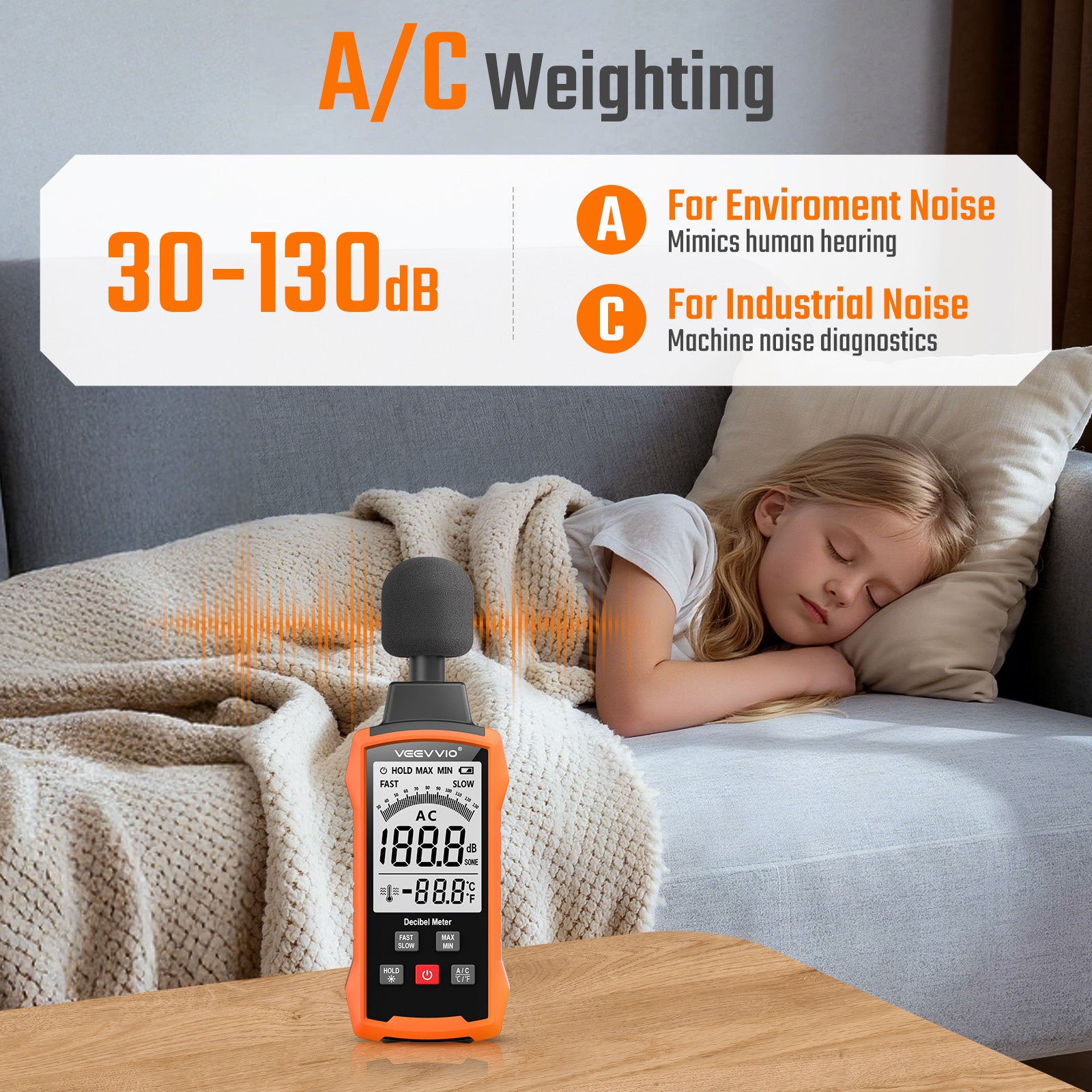 Decibel Meter Sound Level Reader