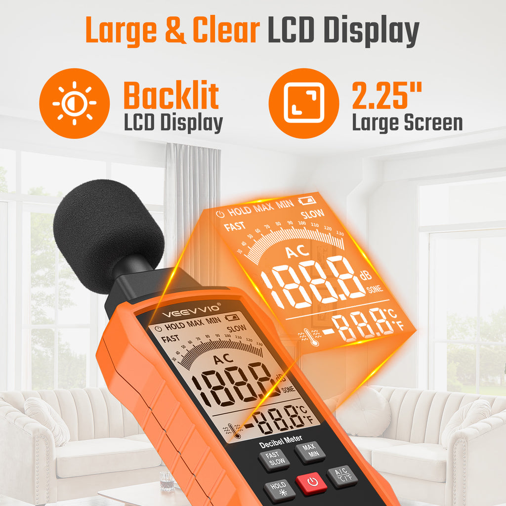 Decibel Meter Sound Level Reader