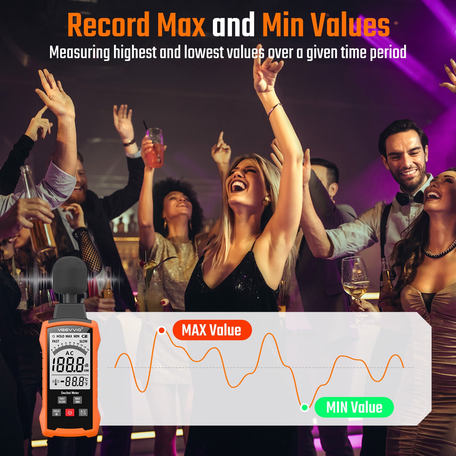 Decibel Meter Sound Level Reader