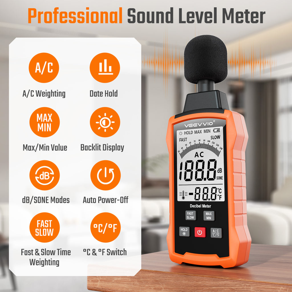 Decibel Meter Sound Level Reader