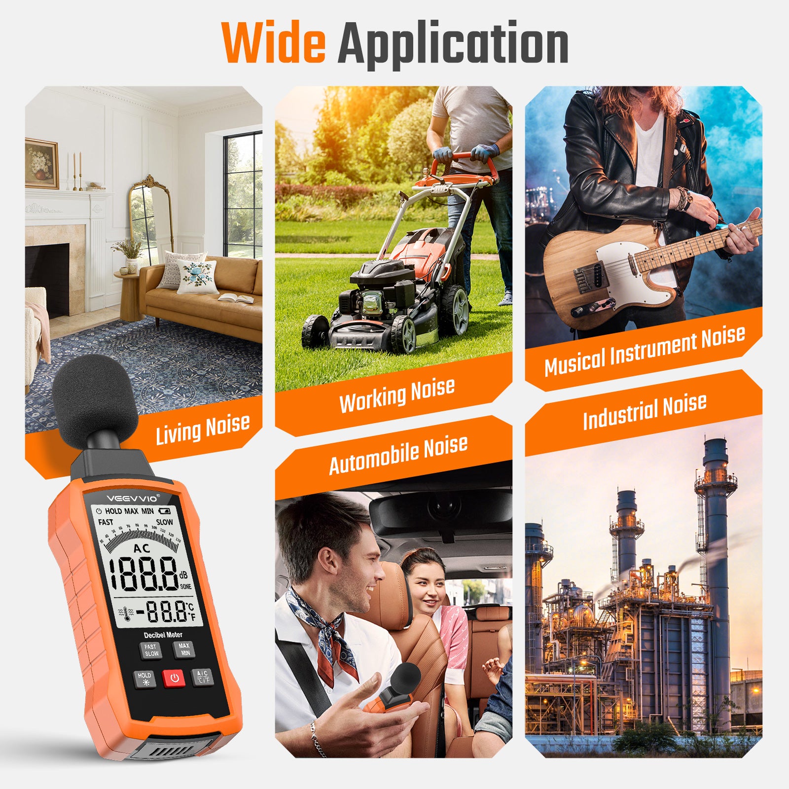 Decibel Meter Sound Level Reader